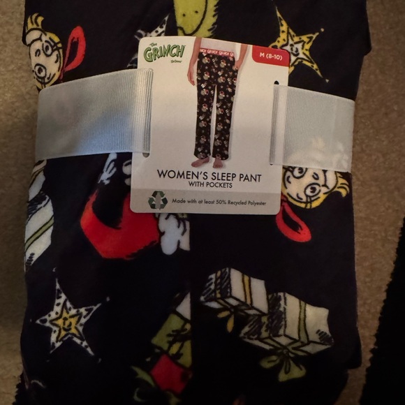 Dr. Seuss Women's The Grinch Print Velour Sleep Pants - Picture 10 of 10